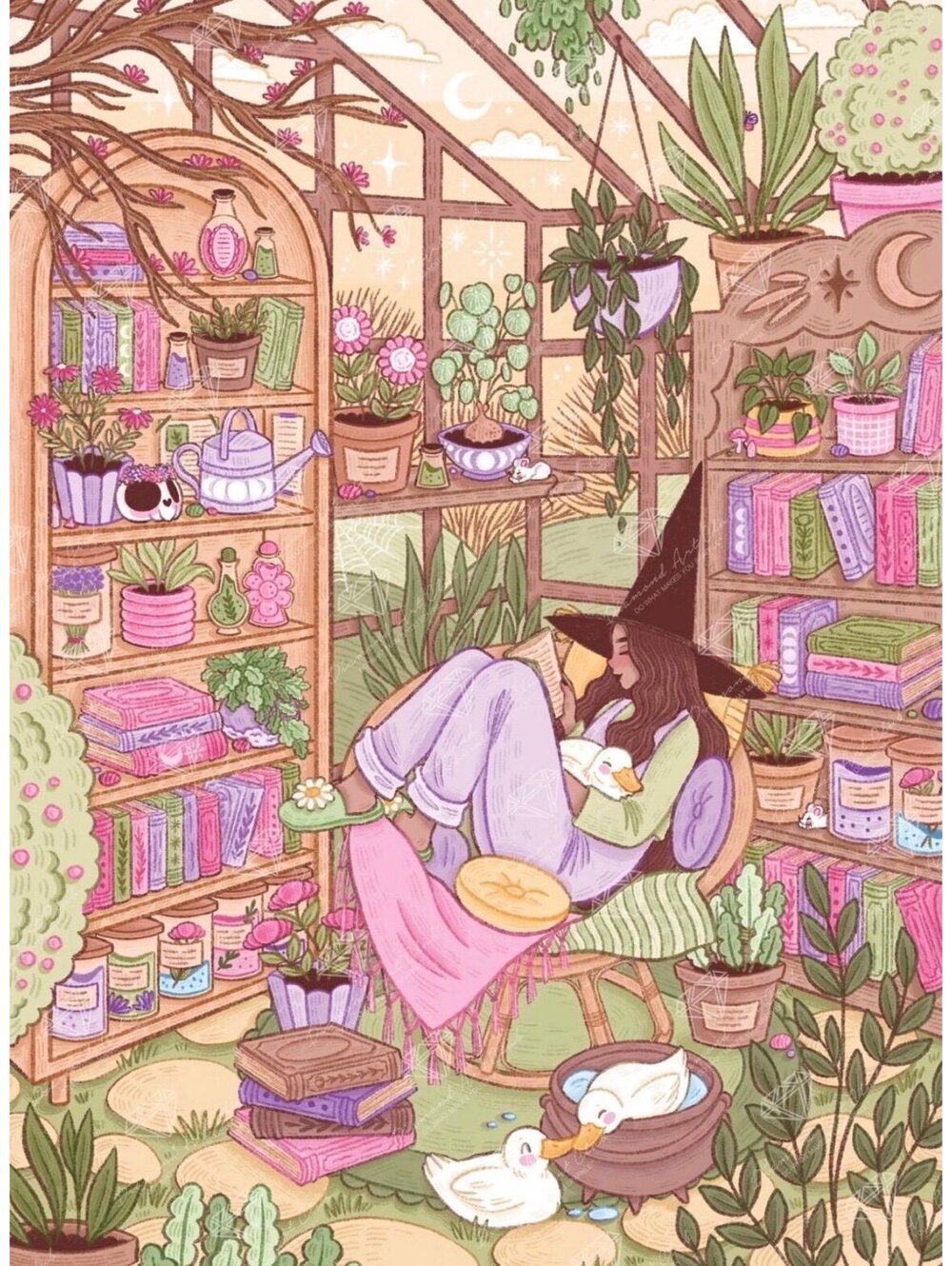 Witchy Greenhouse by Marigona Suli - Diamond Art Club